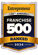 Entrepreneur Magazine Franchise 500 Ranked 2024 badge