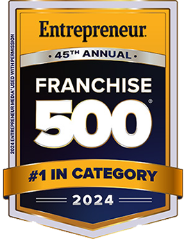 Entrepreneur Magazine Franchise 500 Ranked #1 2024 badge