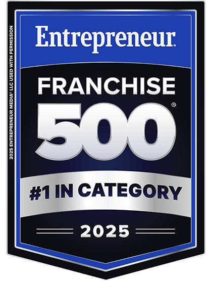 Entrepreneur Franchise 500 2025 Ranked #1 in category badge