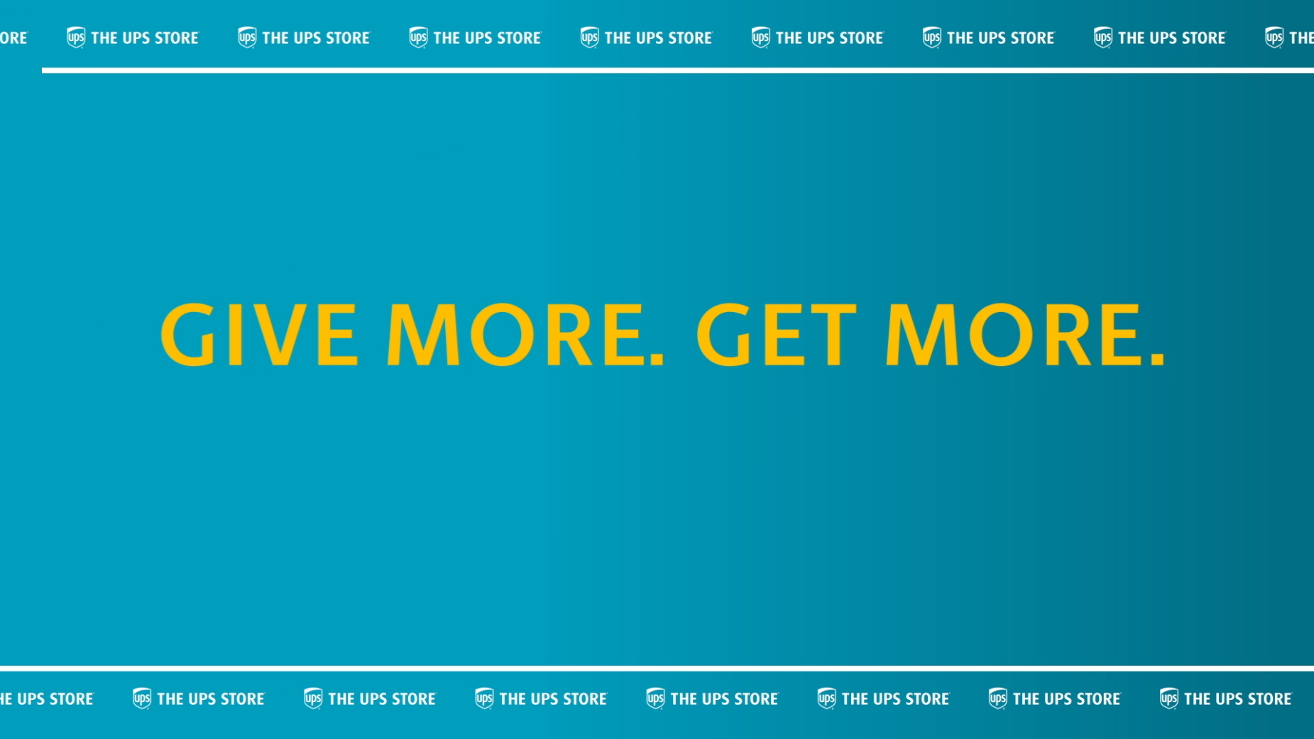 Give more. Get more.